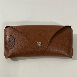 Ray-Ban Sunglasses Semi Hard Case Brown with Black Interior